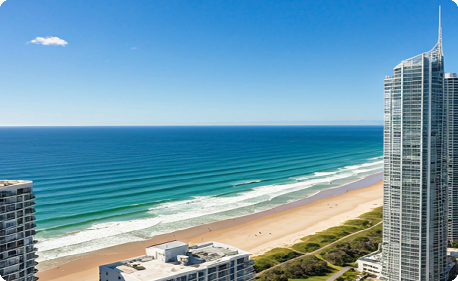 Gold Coast aerial view